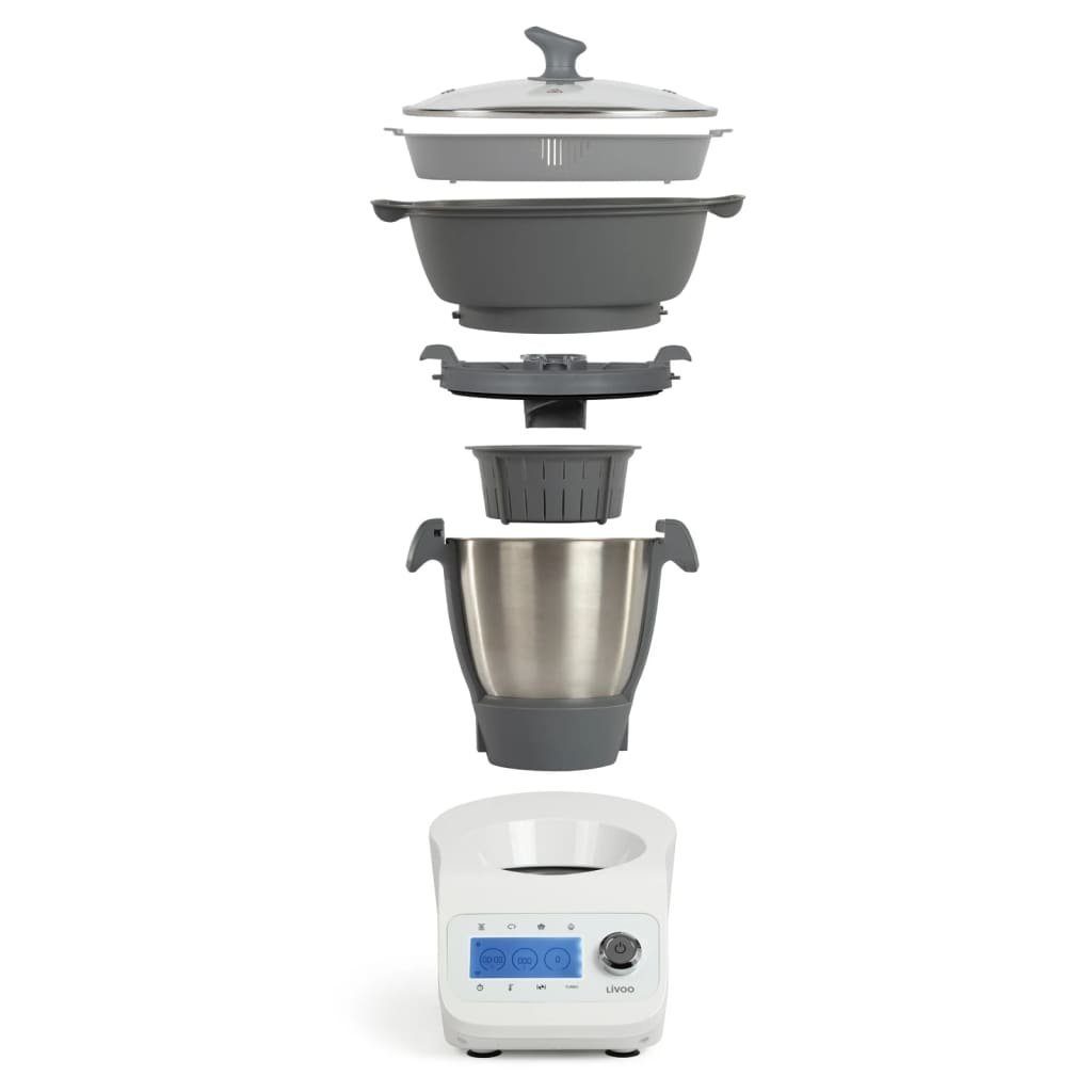 LIVOO Küchenmaschine Super Cooker 3,5 L 1000 W Weiß