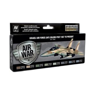Model Air Set Israeli Air Force (IAF) Colors Post 1967 to(8)