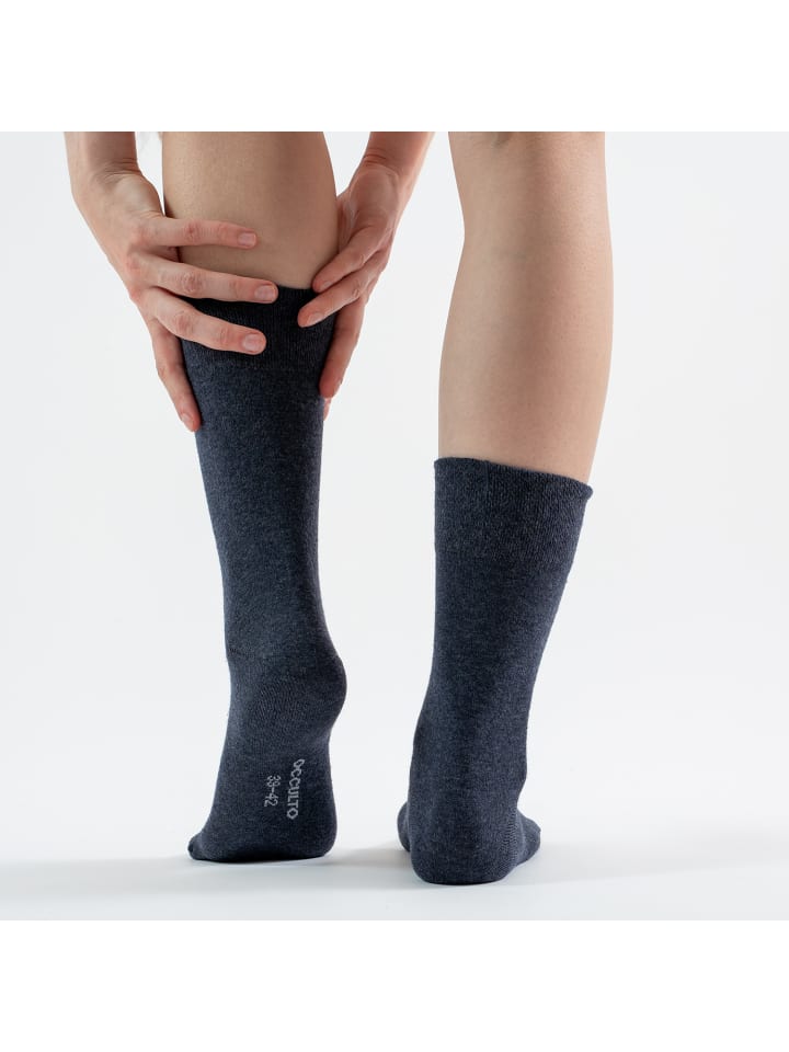 Occulto 10er Pack Diabetiker Socken Julia in Grau-Mix günstig kaufen