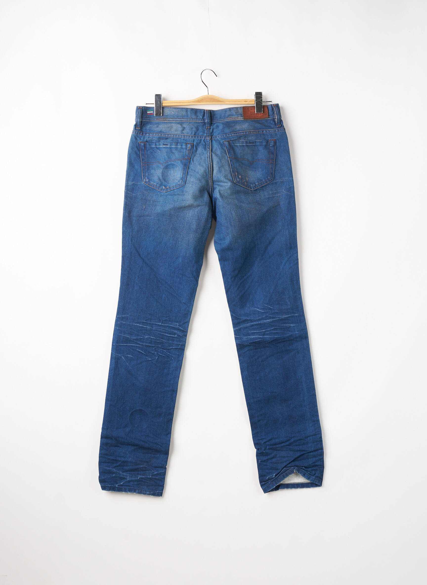 Diesel Jeans Coupe Droite Femme couleur bleu