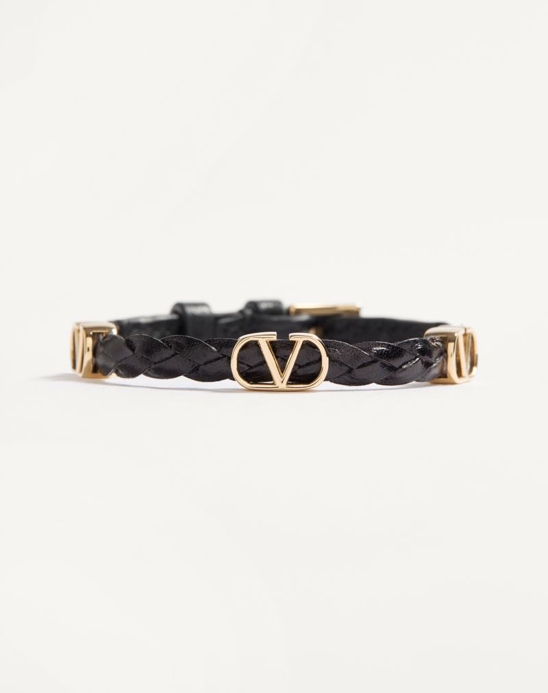 VLogo Signature flettet kalveskindsarmbånd