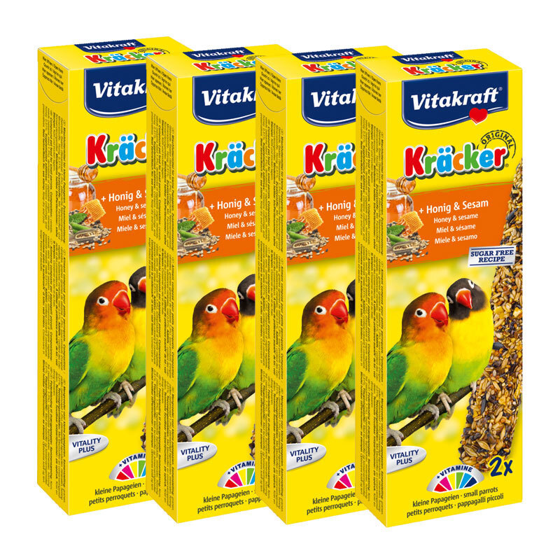 Vitakraft Snacks Vitakraft Vitakakraft Kräcker Honig Agaponiden 2x4kg