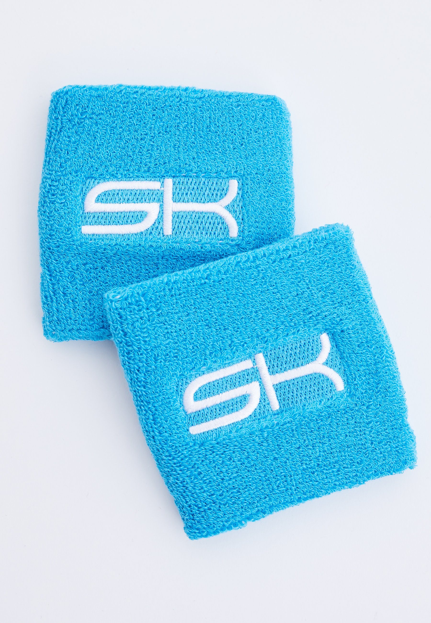 SPORTKIND Schweißband Tennis Schweißbänder klein 2er Set unisex Kinder & Erwachsene, türkis