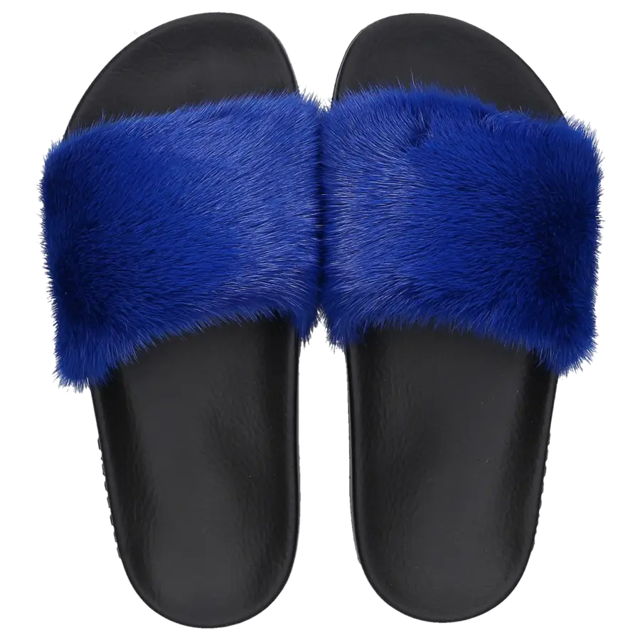 Givenchy - Pantoletten PARIS Kautschuk Nerz - blau