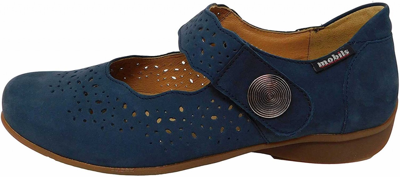 MEPHISTO Klassische Slipper blau NAVY