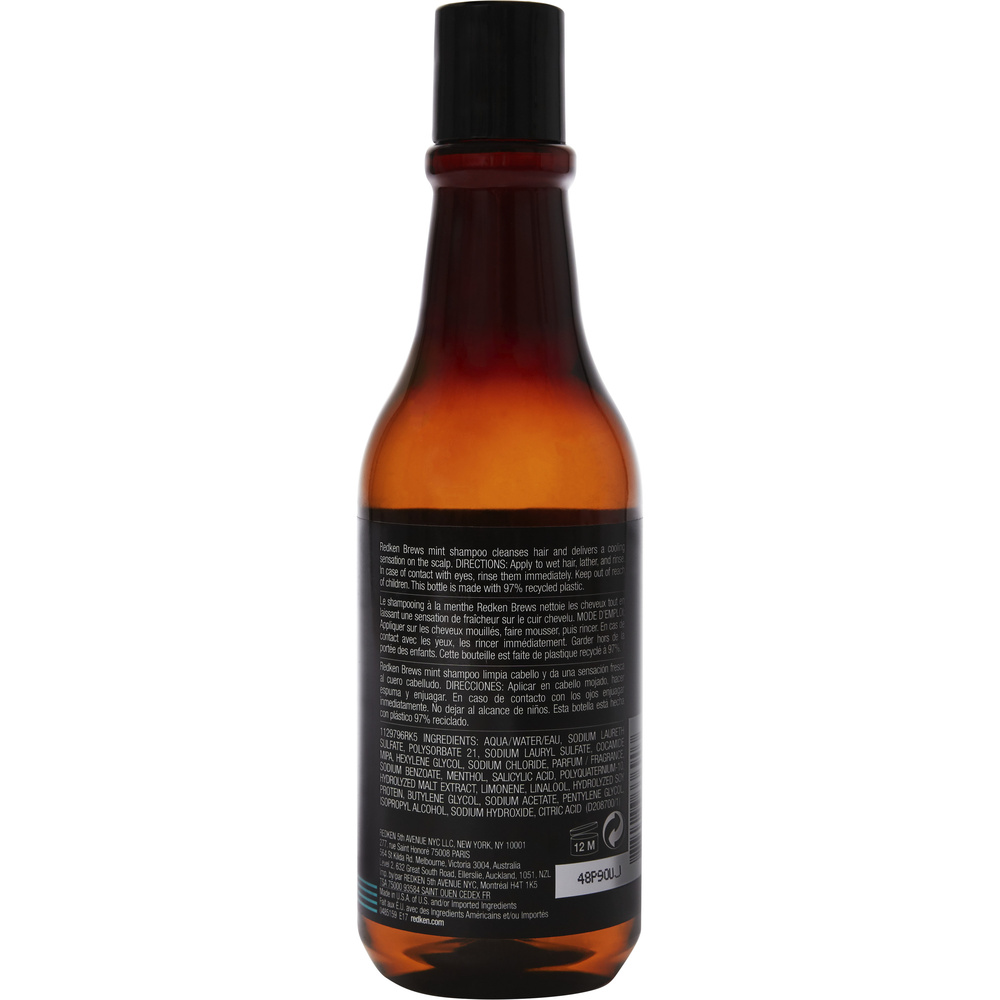 Redken Redken Brews Haircare-Shampoing Mint Clean Shampoing stimulant mentholé homme