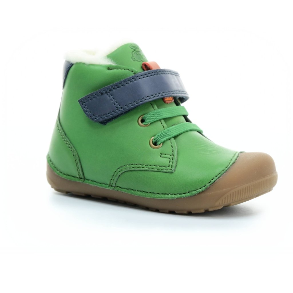 Bundgaard Petit Mid Winter Lace Green grüne Barfuß-Stiefeletten