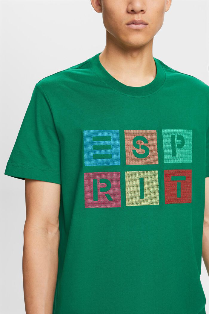Baumwoll-T-Shirt mit Logoprint