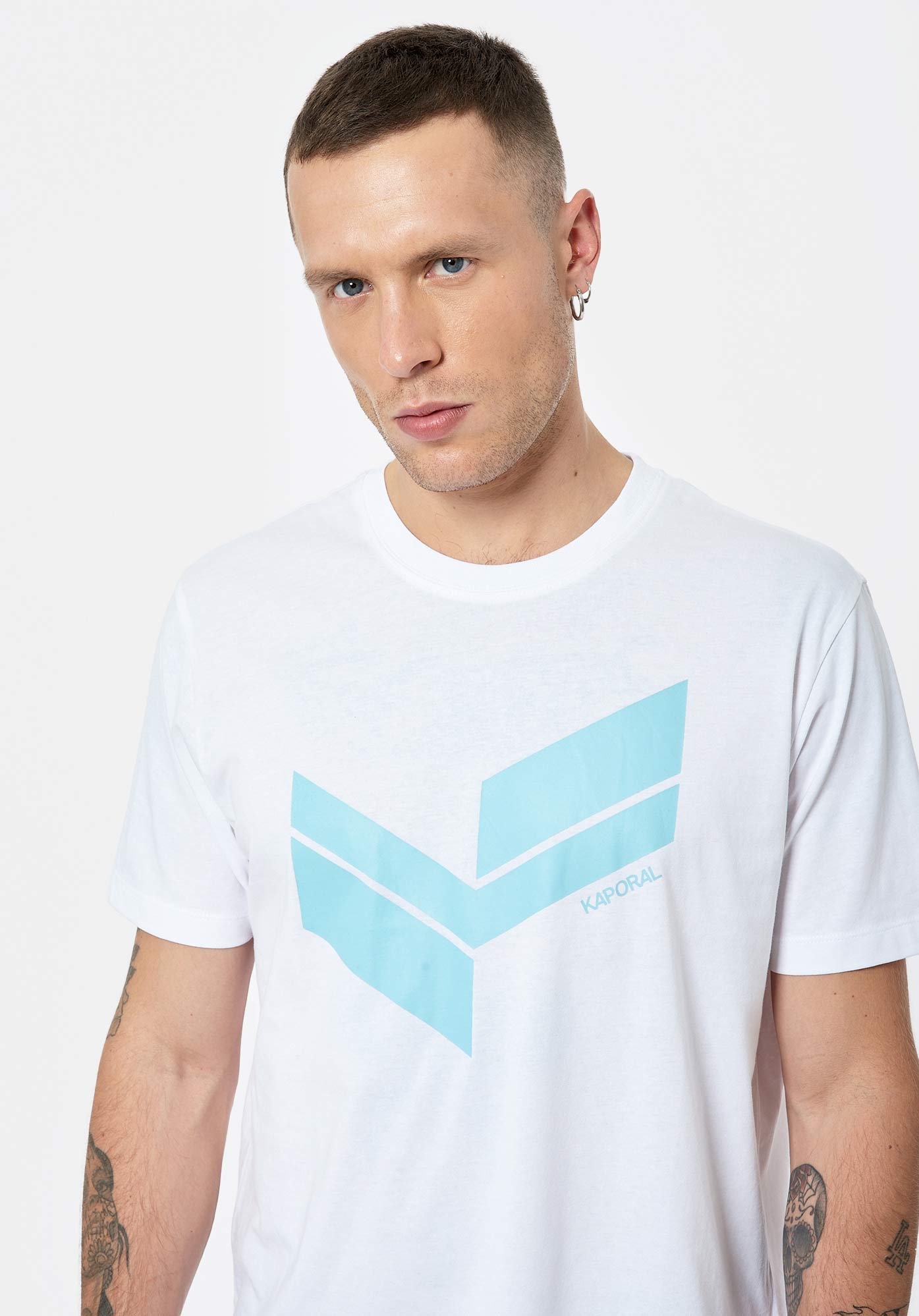 BRYZO  T-shirt blanc Homme en 100% coton bio