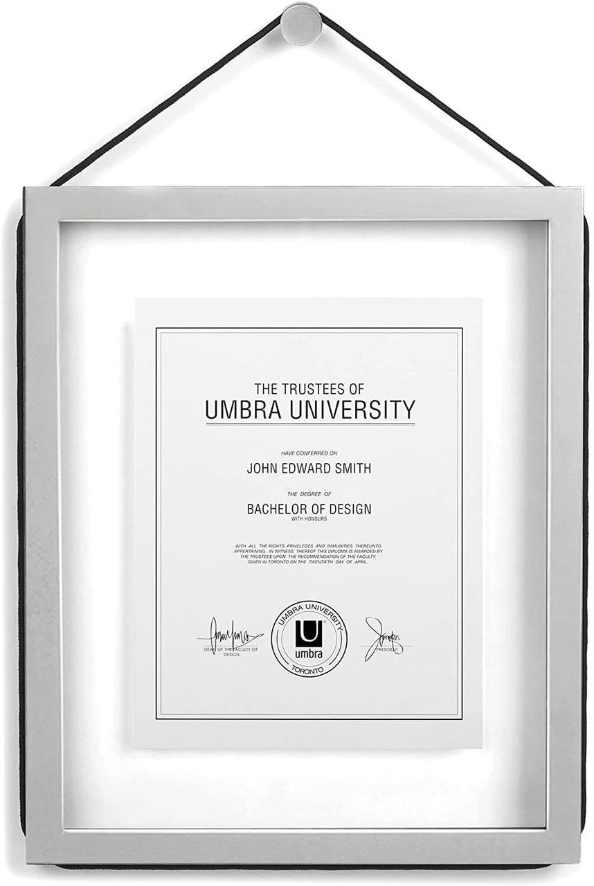 trends4cents Umbra Corda 311201-918 Fotorahmen, 27,9 x 35,6 cm, 20,3 x 25,4 cm, Grau Bilderrahmen