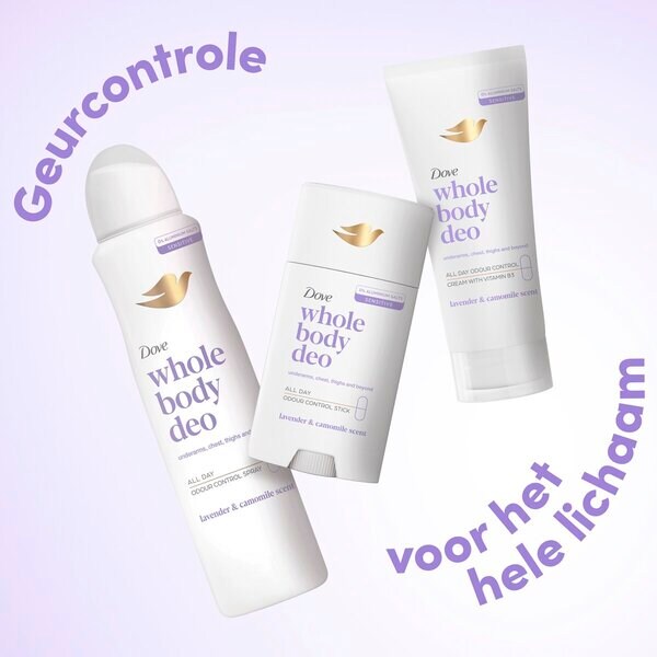 Desodorante Spray Dove Lavanda e Camomila para o Corpo Todo 150ml