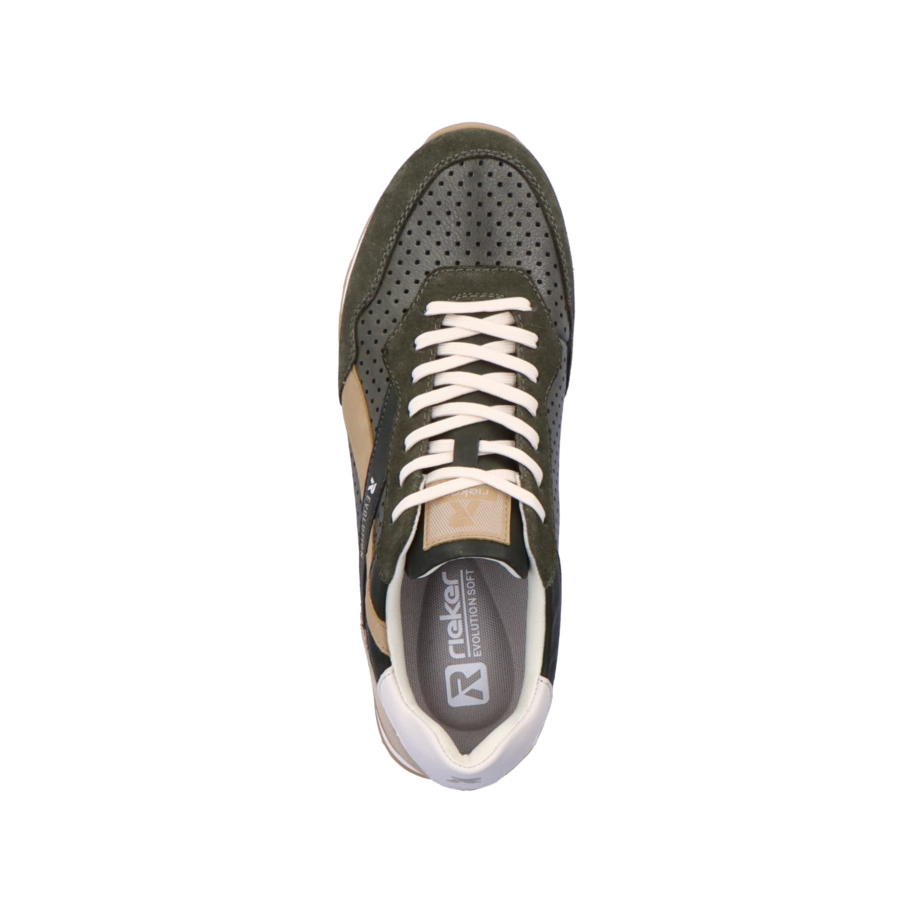 Rieker Herren Sneaker Low forest-green clay-beige