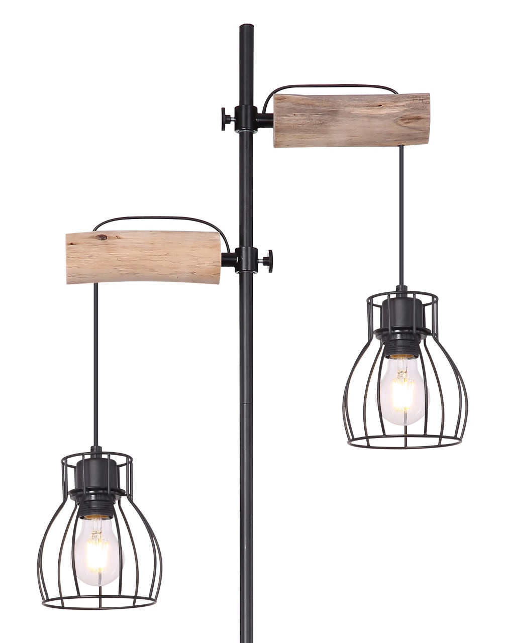 Globo Lighting - MINA - Stehleuchte Metall schwarz, 2x E27