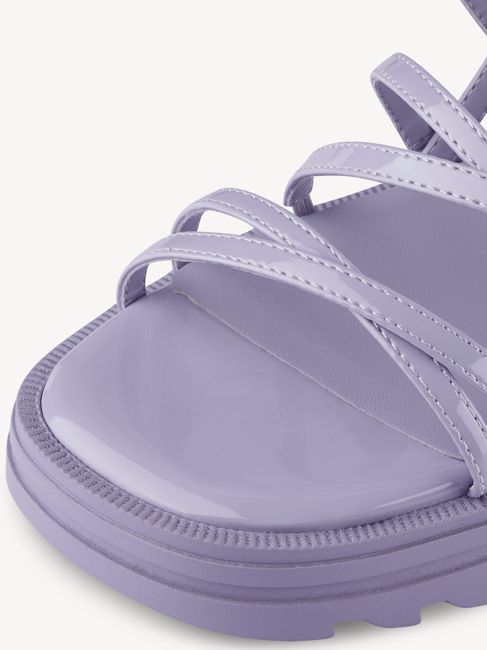 Sandale à talon - mauve