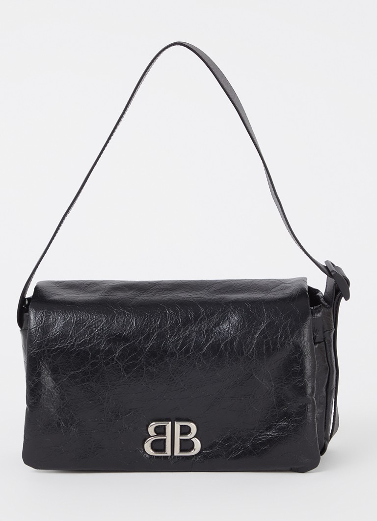 Torba na ramię Balenciaga Monaco ze skóry cielęcej