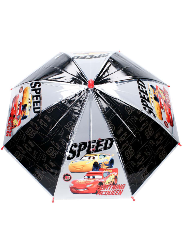 Disney Cars Stockschirm | schwarz & transparent | Disney Cars | Kinder Regenschirm günstig kaufen onesize