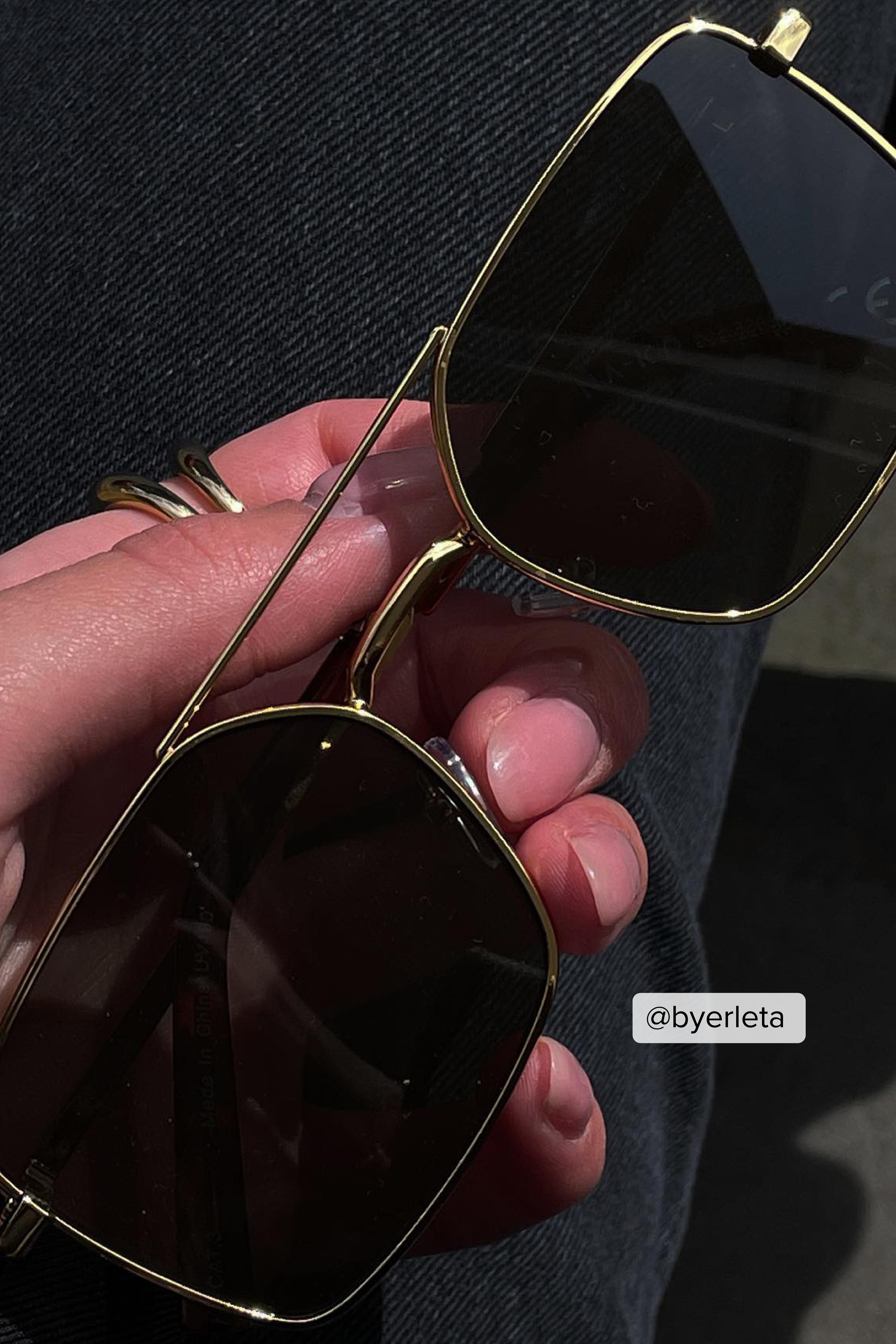 Recycelte Wide Wire Frame Sonnenbrille