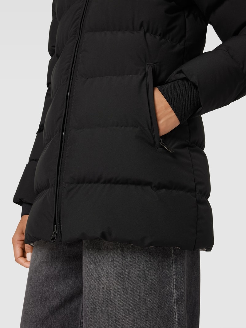 Steppjacke mit abnehmbarer Kapuze Modell 'GOLDMINE' in schwarz
