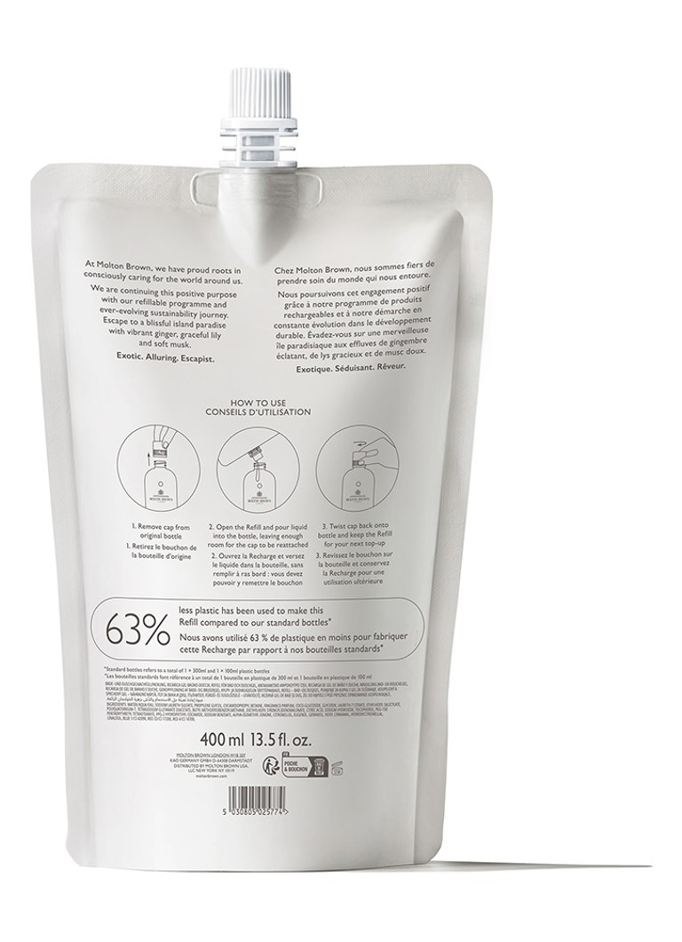 Molton Brown Heavenly Gingerlily -kylpy- ja suihkugeelin täyttöpakkaus - kylpy- ja suihkugeelin täyttöpakkaus