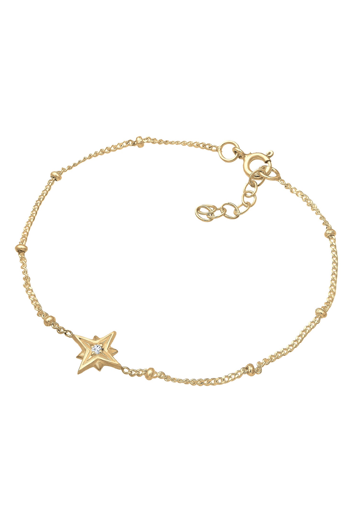 Ženski privjesak Elli u obliku zvjezdane kugle s dragim kamenom topazom od 925 sterling srebra