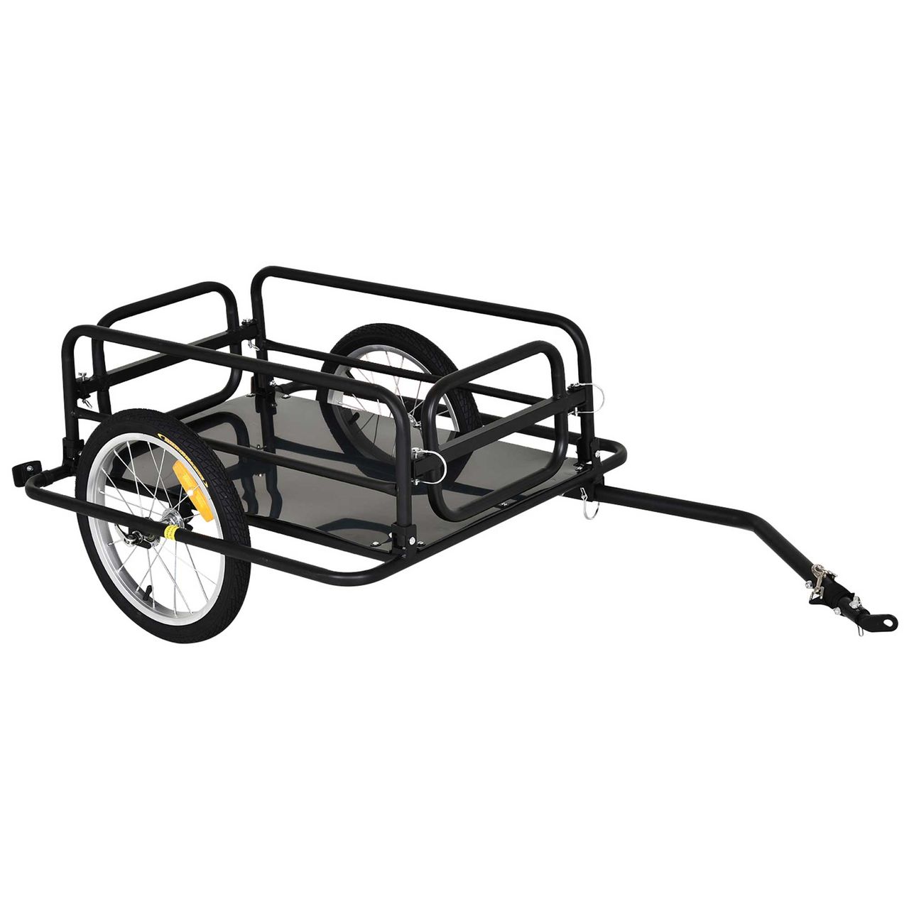HOMCOM Fahrradanhänger Lastenanhänger für Fahrrad 40kg Belastbarkeit