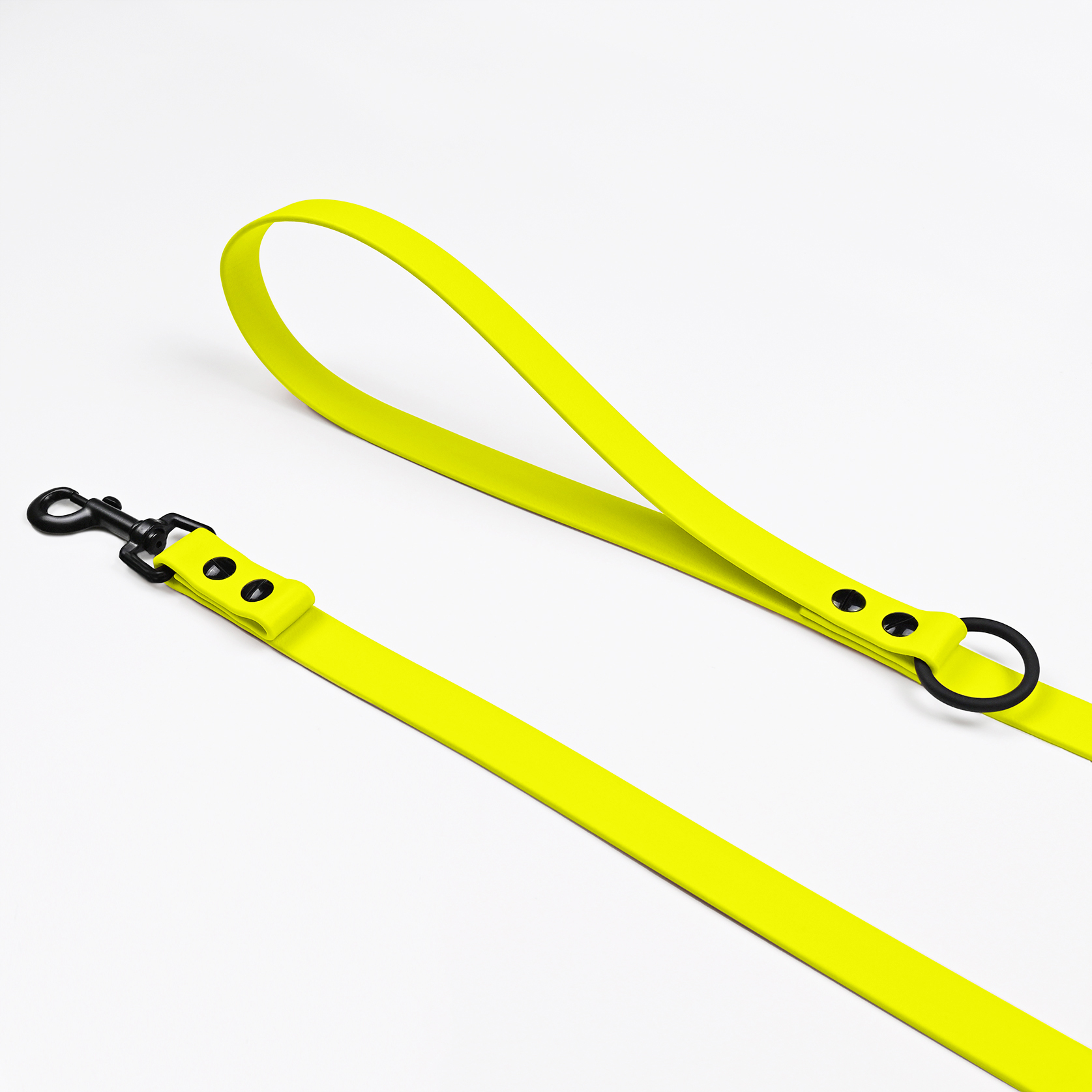 THE DOG IDEA Hundeleinen THE DOG IDEA Cityleine Biothane Khaki neon gelb