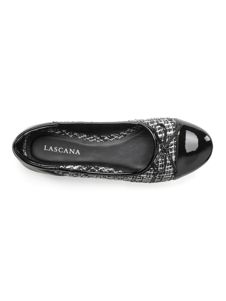 LASCANA Ballerina in schwarz günstig kaufen