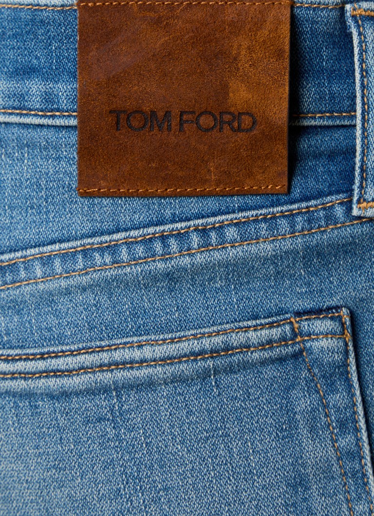 Τζιν Tom Ford Slim Fit με σχέδιο μεσαίου πλυσίματος