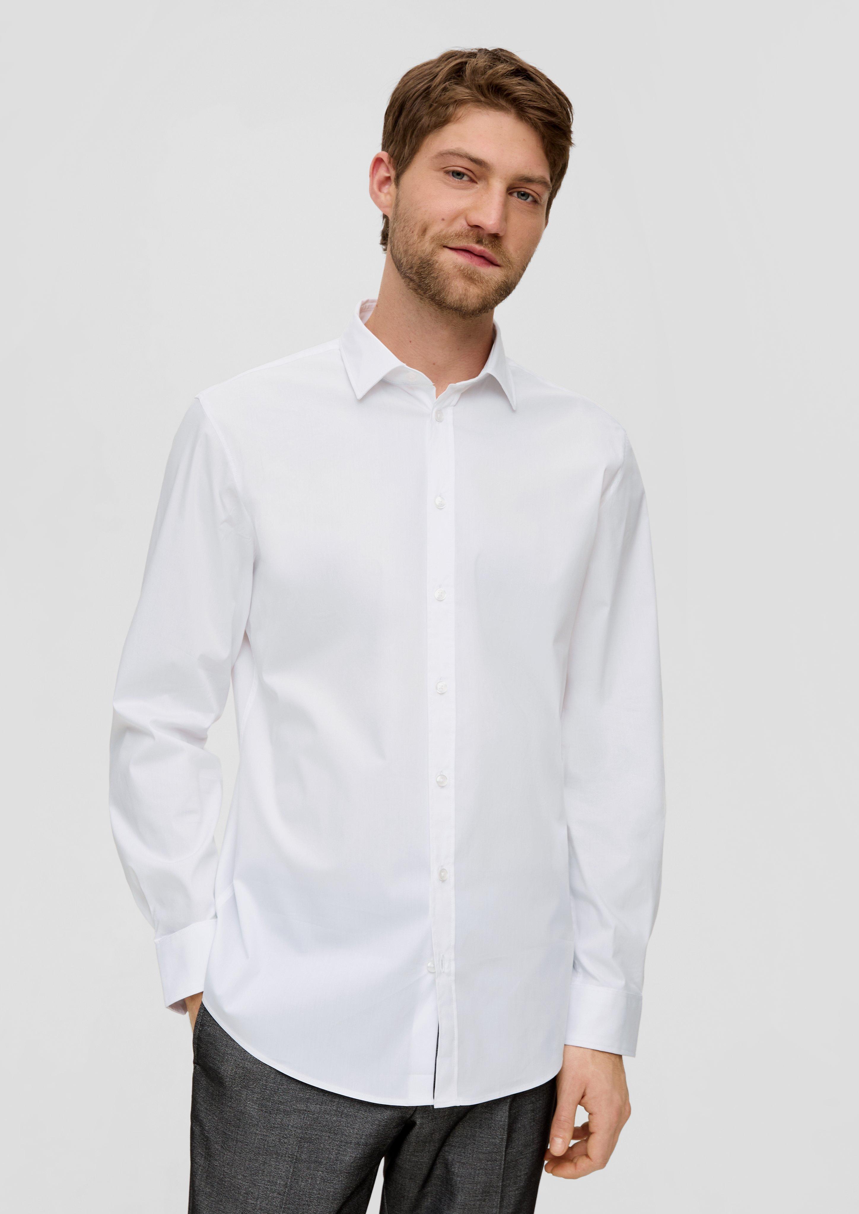 Slim: Anzugshemd aus Baumwollmix  2145478-0100