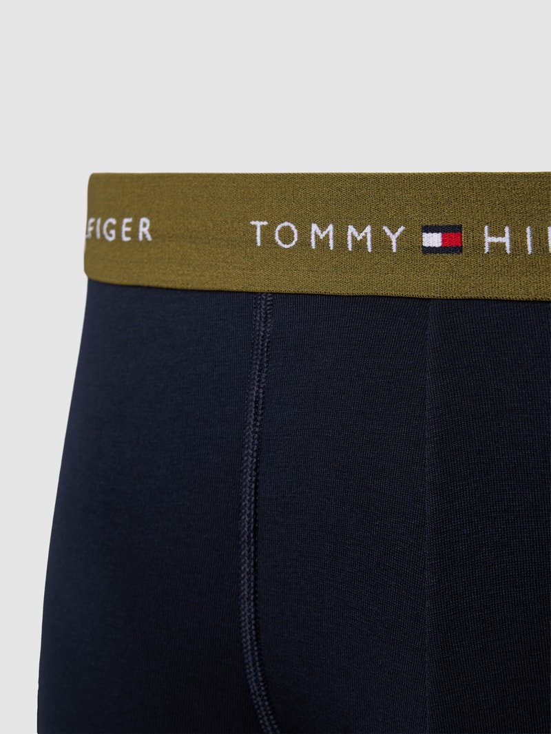 Trunks mit elastischem Logo-Bund im 3er-Pack in olivgrün