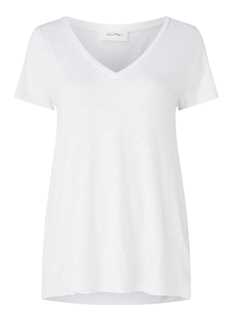 Tricou vintage american cu decolteu în V