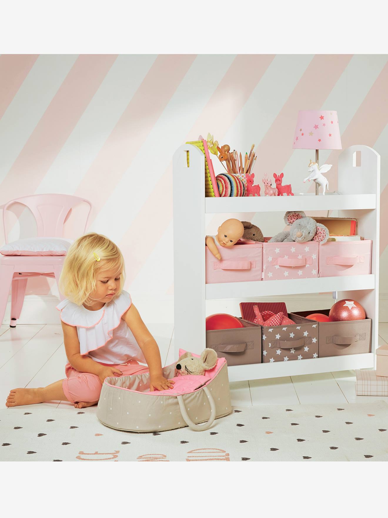 Lampe de chevet Licorne rose