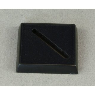 Single 1 Inch Plastic Square Base