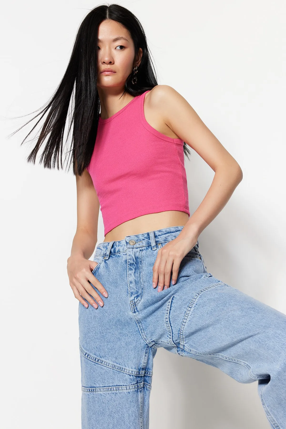 Trendyol Collection  Unterhemd - Rosa - Slim Fit