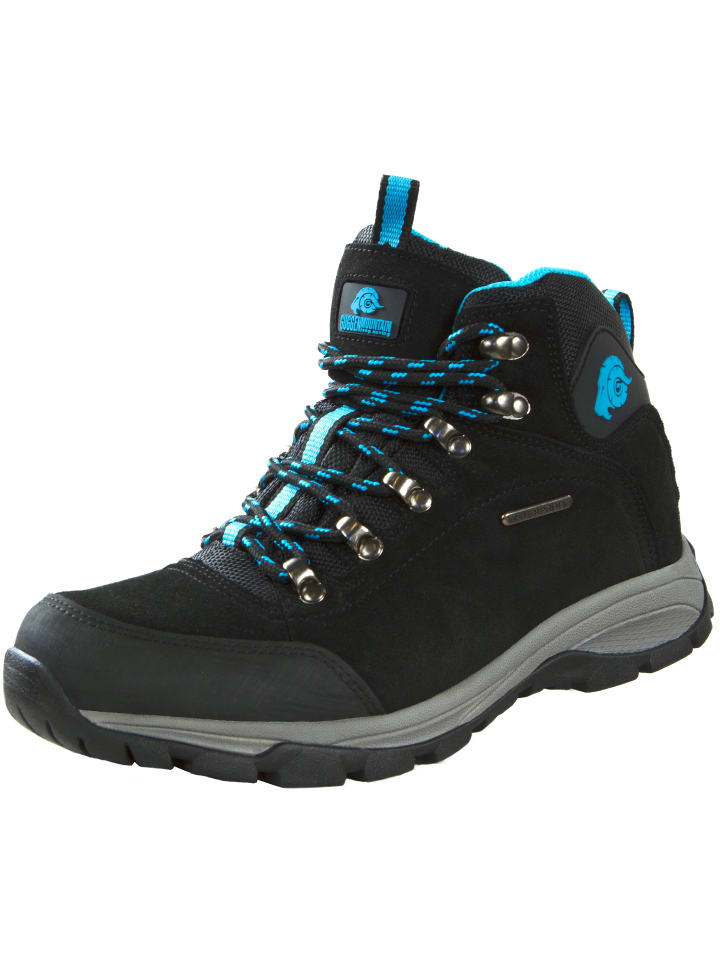 GUGGEN MOUNTAIN Wanderschuhe Uni in Blau-Schwarz günstig kaufen