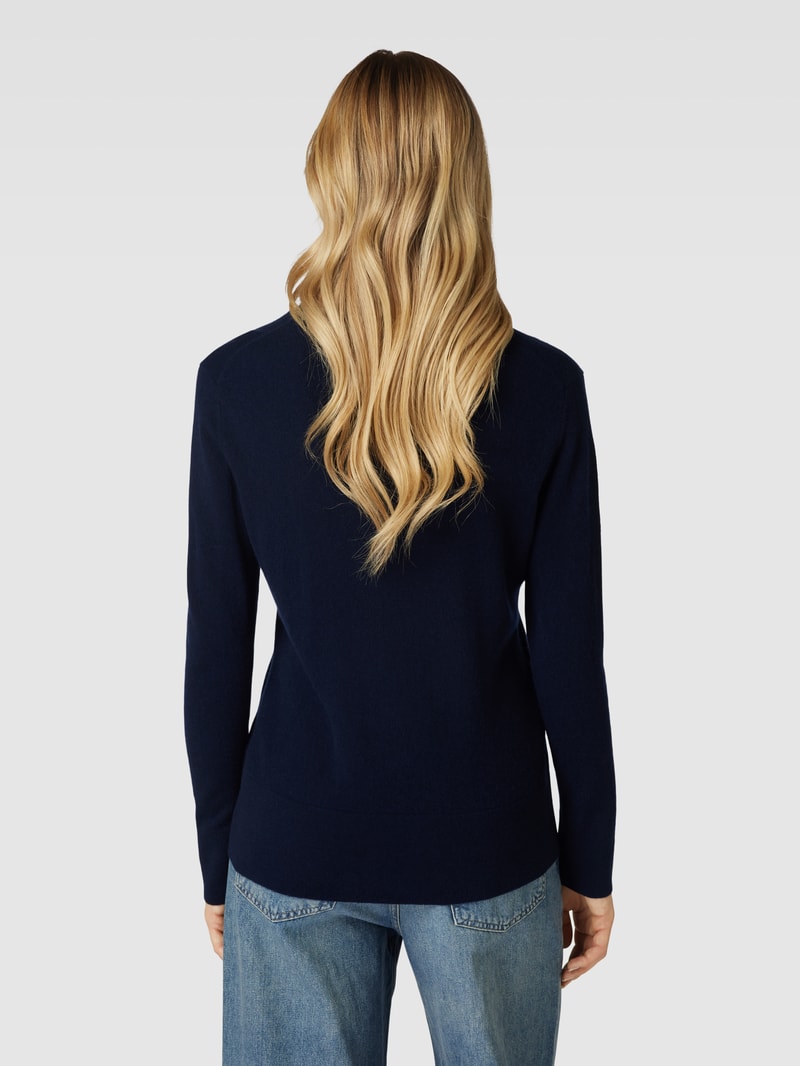 Strickpullover aus Kaschmir in marineblau