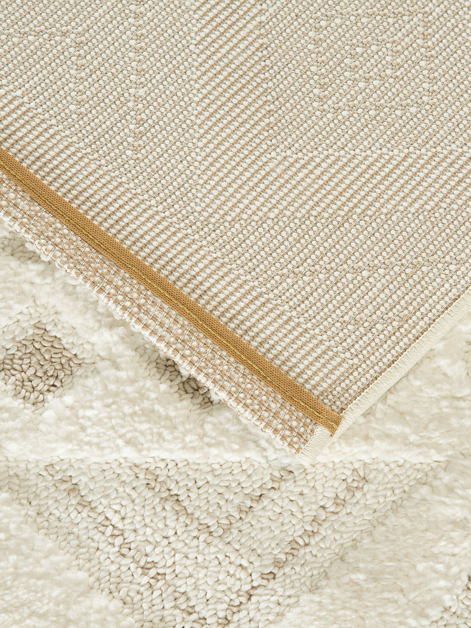 Lessebo Moderner Teppich, Weiß/Beige