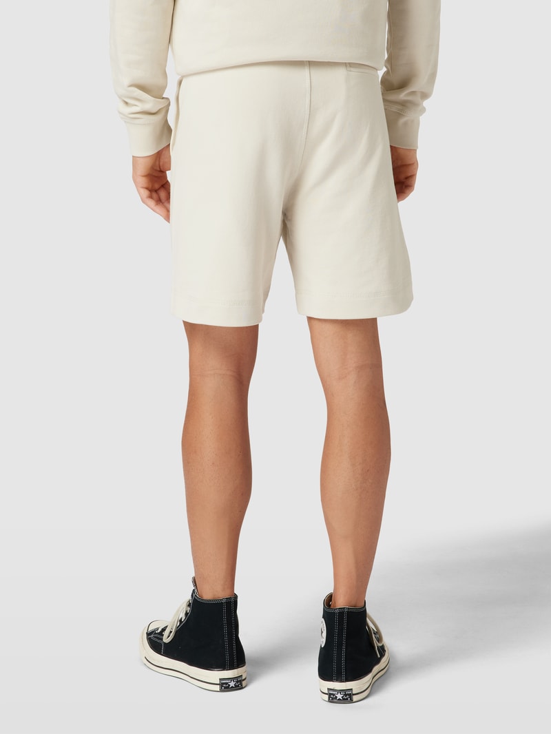 Sweatshorts mit Logo-Stitching Modell 'SEWALK' in sand