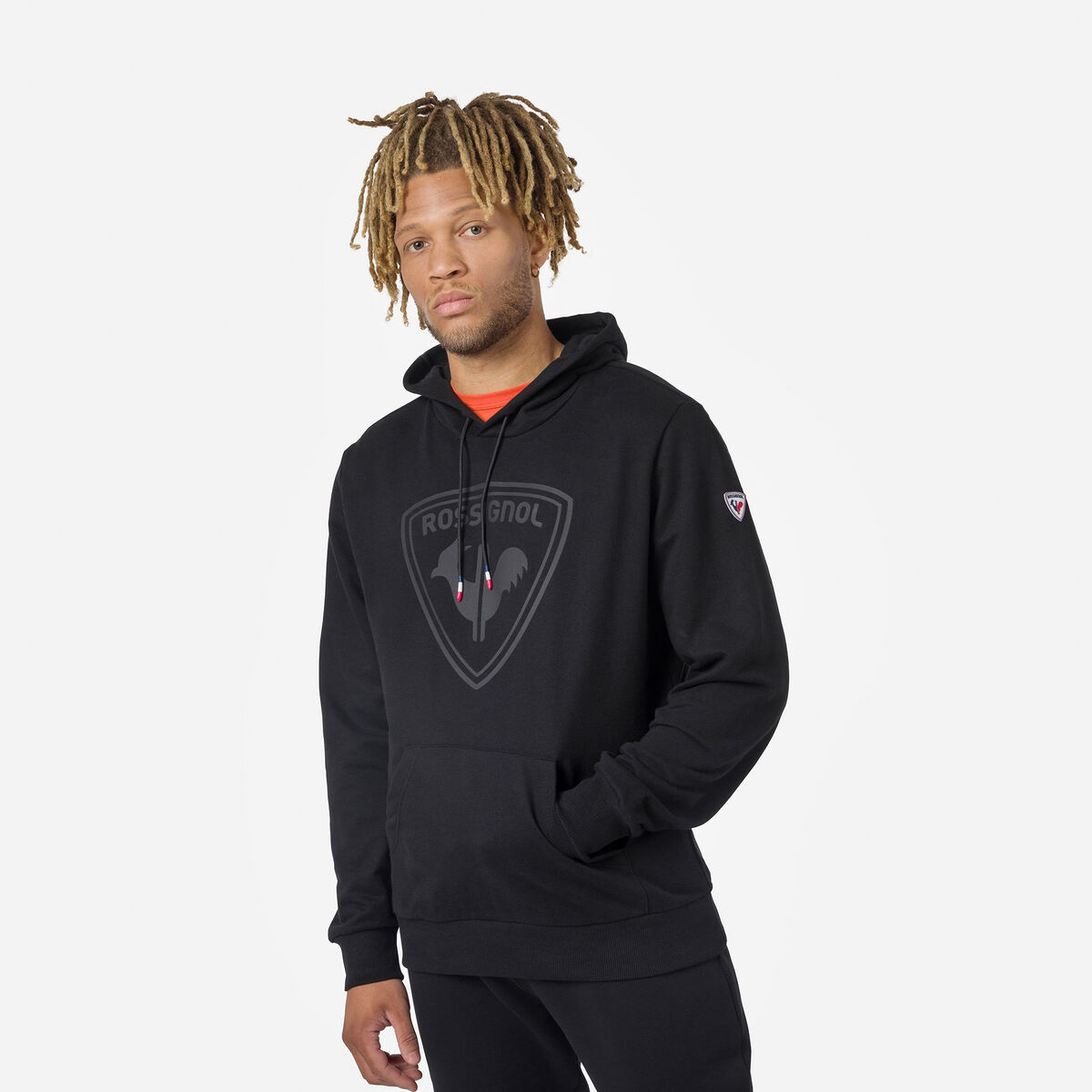 Herrensweatshirt mit Kapuze und Logo