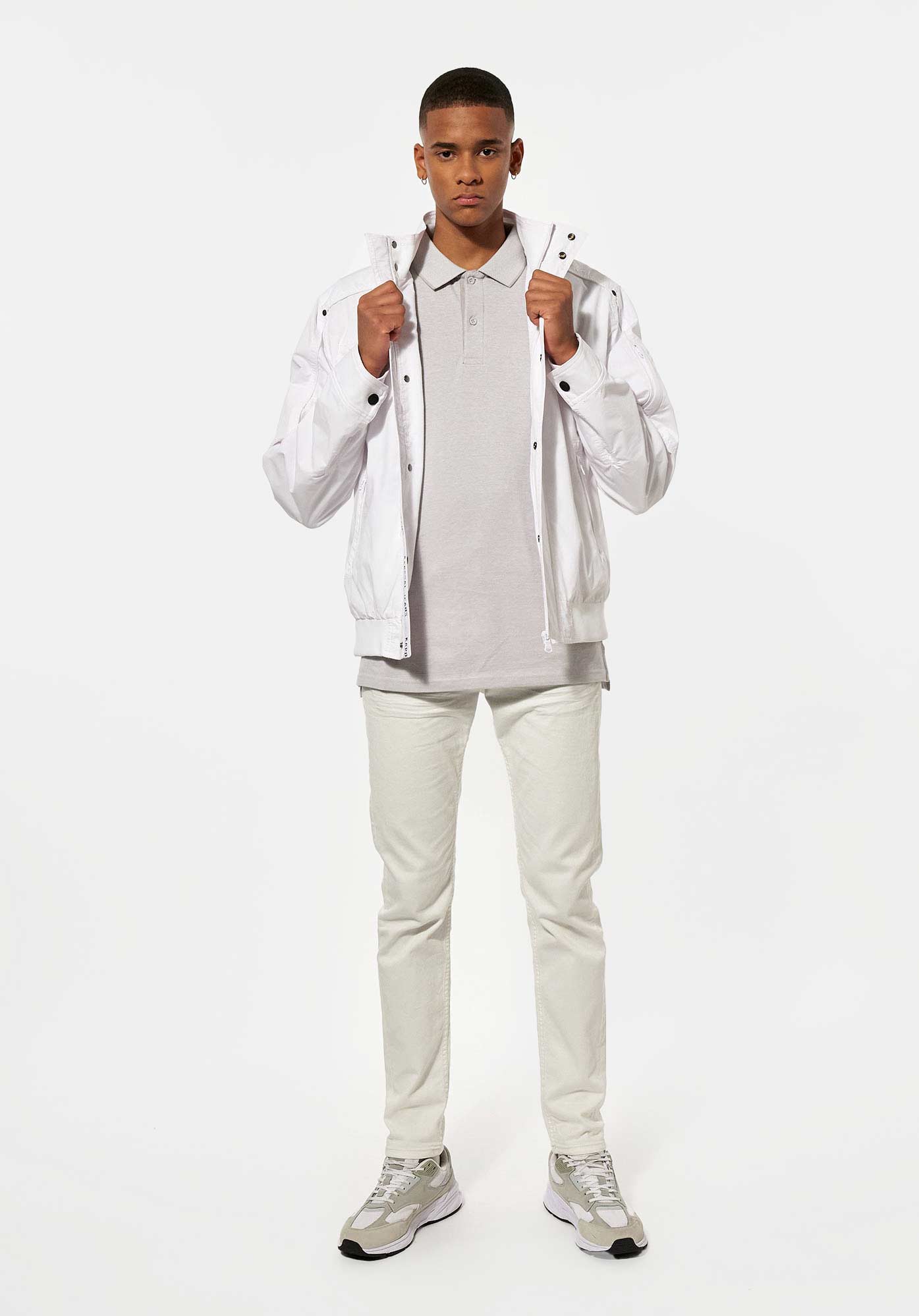 NIPON  Blouson blanc Homme