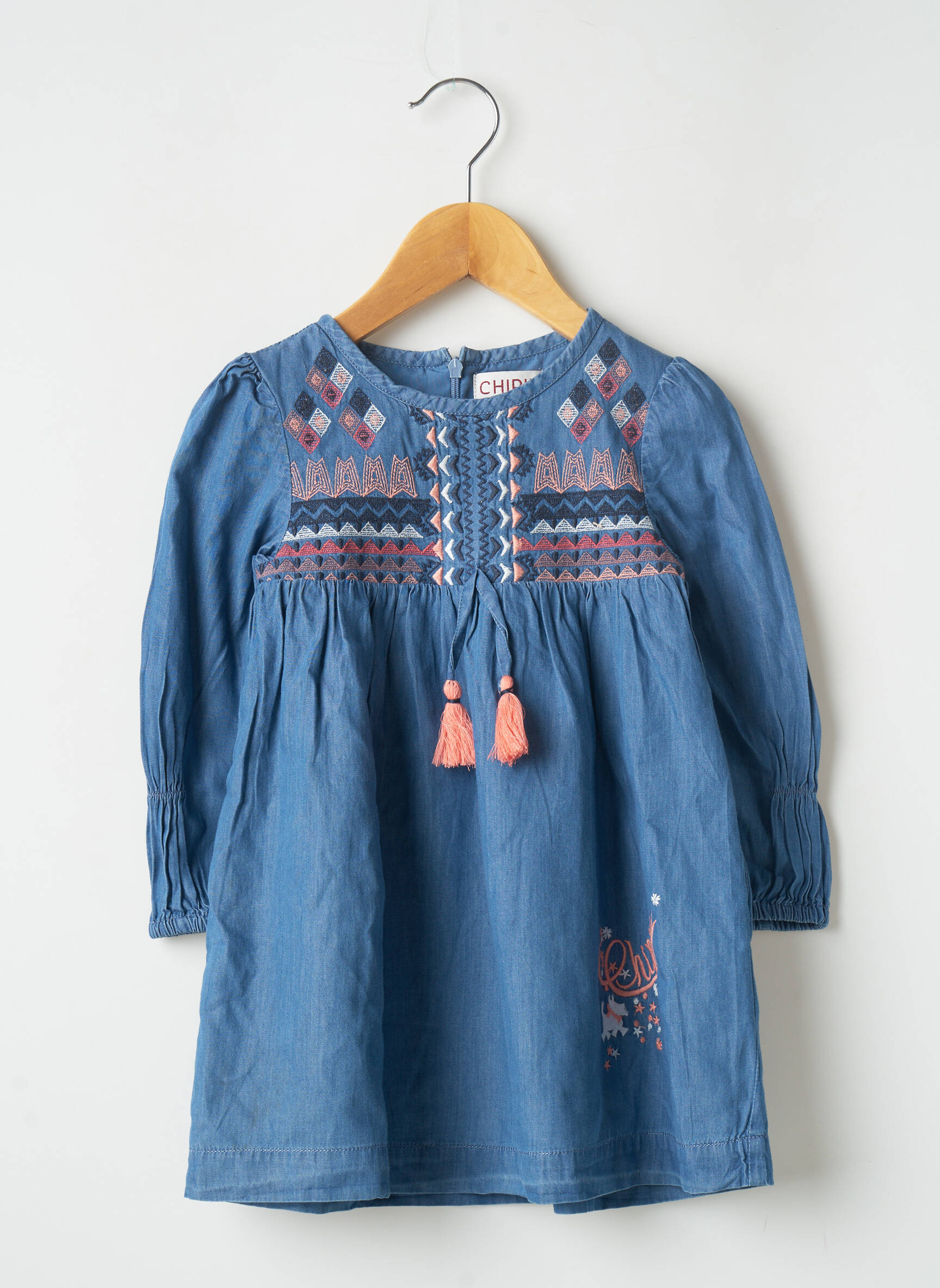 Chipie Robes Mi Longues Fille couleur bleu