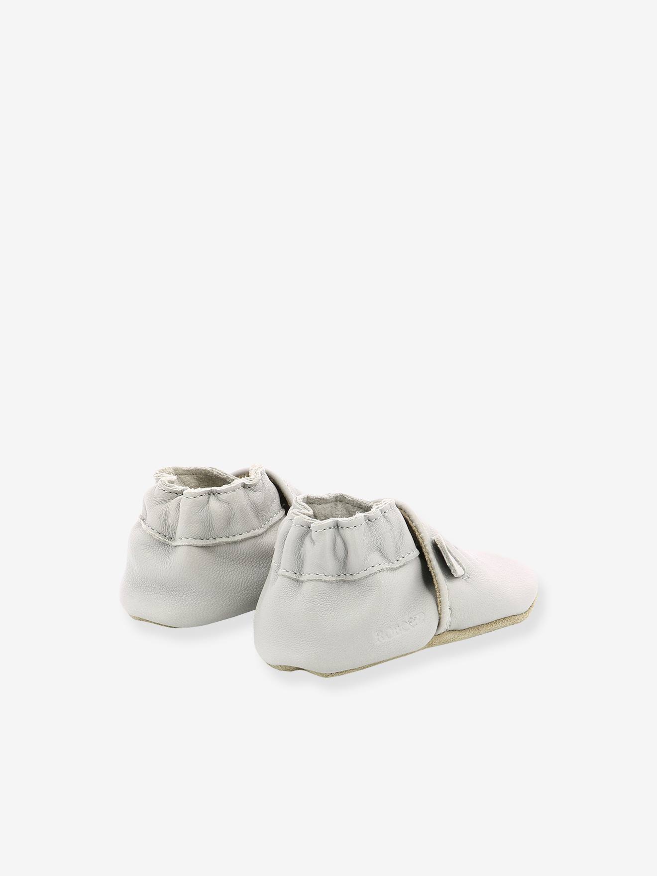 Chaussons Soft Soles Sweety Bear ROBEEZ© gris clair