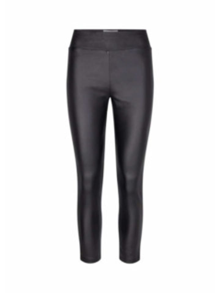 soyaconcept Lederhose für Damen in schwarz in schwarz günstig kaufen 38