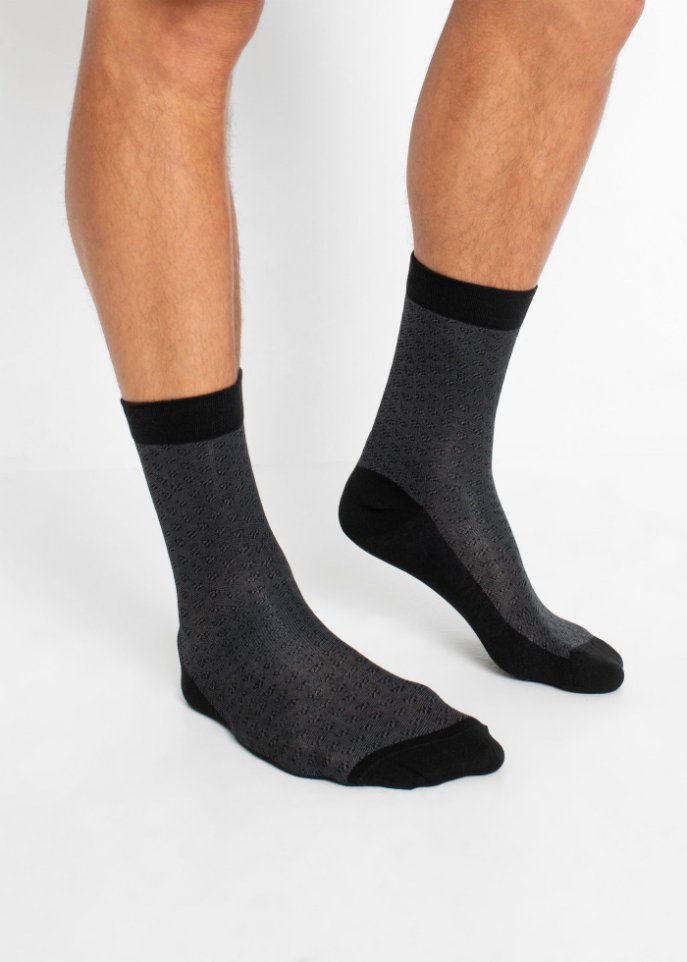 Socken mit druckfreiem Bündchen (5er Pack) mit Bio-Baumwolle
