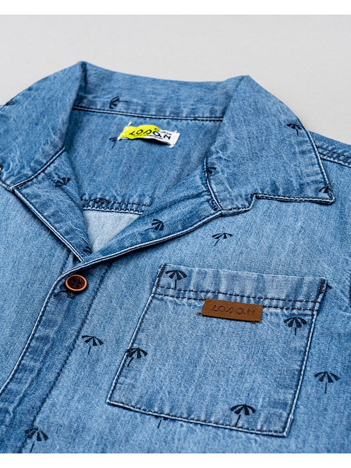 LOSAN Jeans-Hemd in Blau günstig kaufen