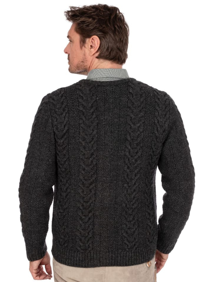 Gipfelstürmer Strickjacke 427021-0772 in anthrazit günstig kaufen