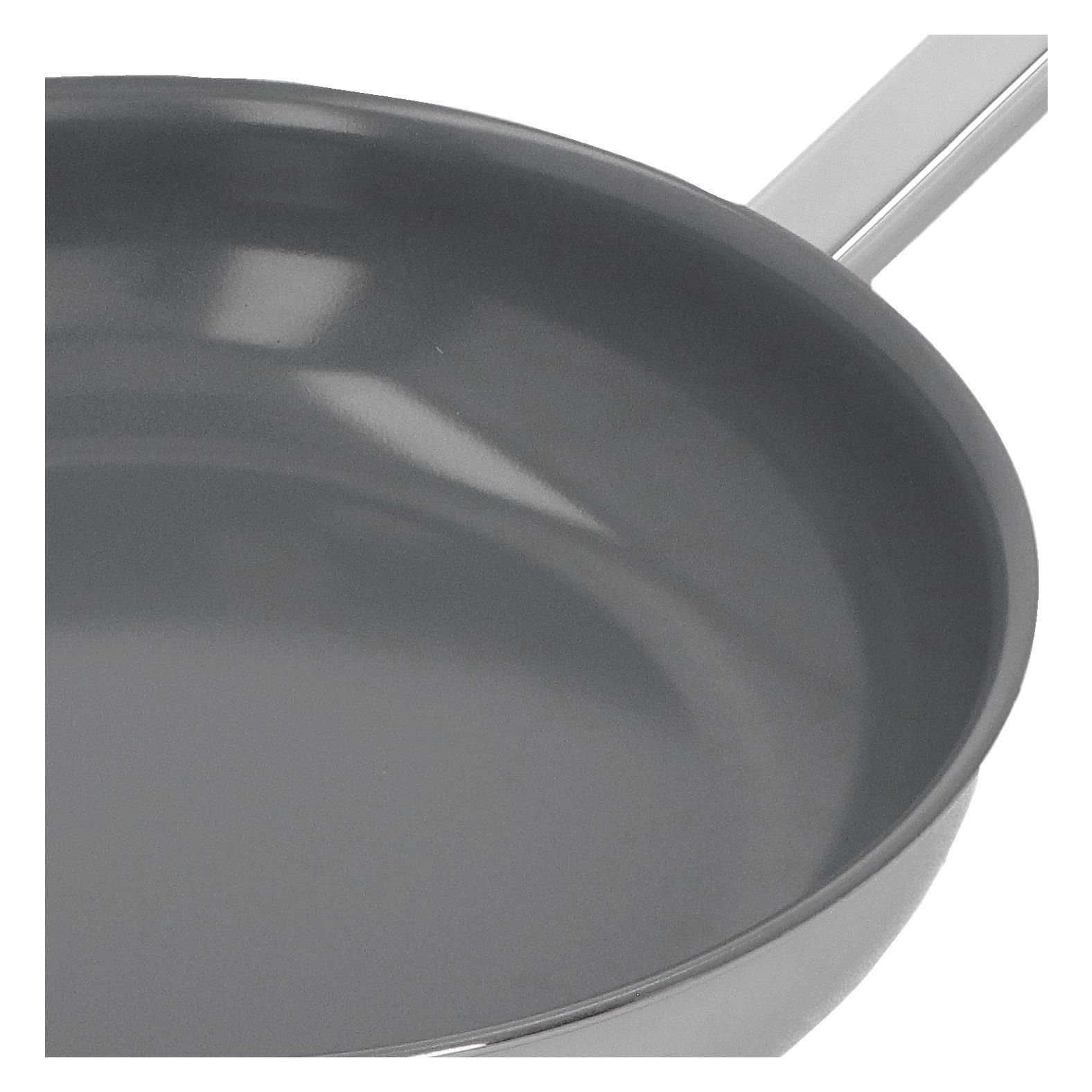 Bratpfanne 24 cm, 18/10 Edelstahl, Silber
