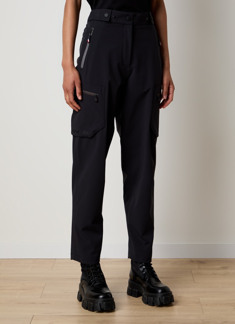 Moncler high-waist slim-fit trousers with zip pockets