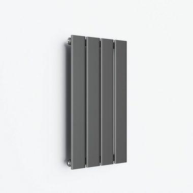 ELEGANT Designheizkörper Design Heizkörper Flach Anthrazit mit Multiblock Doppellagig/Einlagig, Paneelheizkörper Vertikal/Horizontal, Doppellagig/Einlagig, Anthrazit