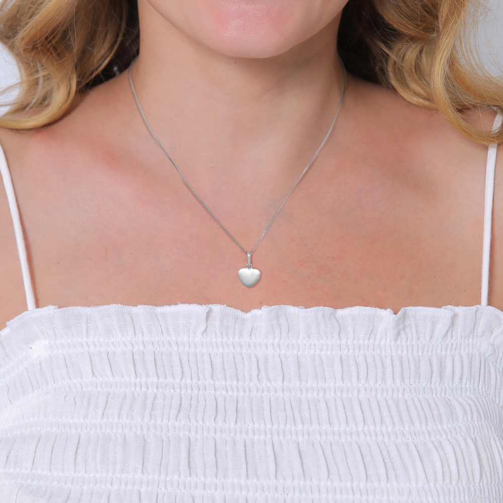 Elli Elli Pendentif Femmes pendentif coeur amour basique en argent sterling 925 Pendentif